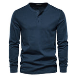 Solid Long-Sleeve Henley