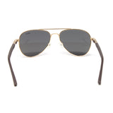 Revo Men's // Raconteur Gold Aviator Metal Polarized Sunglasses // Gold + Graphite