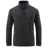 Mock Neck Zip-Up Chest Detail Jacket