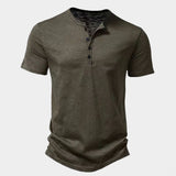 Solid Short-Sleeve Henley