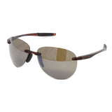 Revo Men's // Descend Rimless Sunglasses // Crystal + Brown Terra