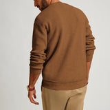 Crewneck Waffle Pullover