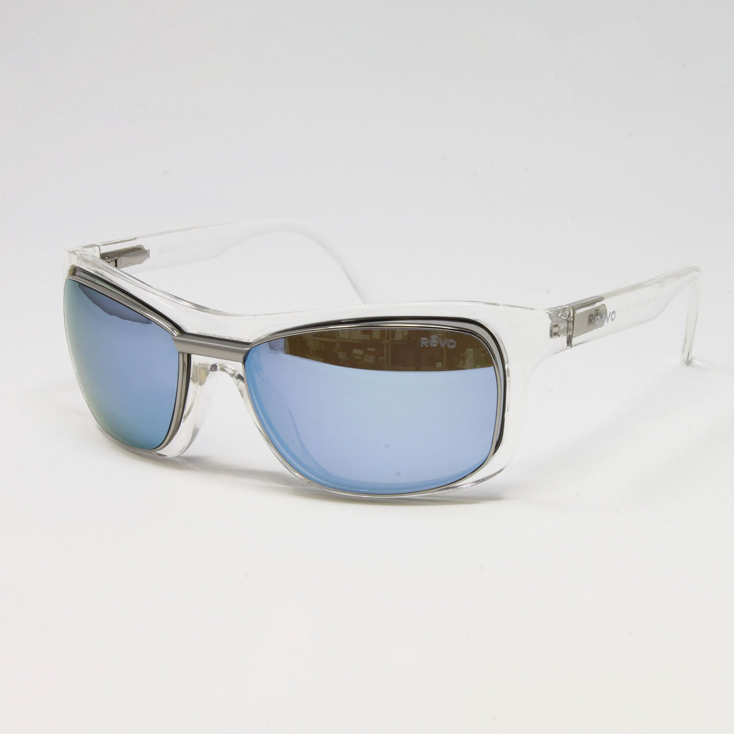 Revo Unisex Genesis Sport Wrap Interchangeable Sunglasses // Clear
