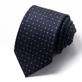 FFormal Men's Necktie // Navy Grid Dot