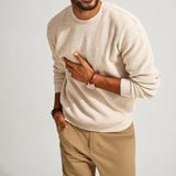 Crewneck Waffle Pullover