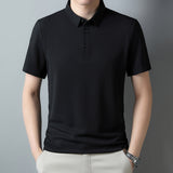 Waffled Textured Short-Sleeve Polo