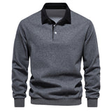 Long-Sleeve Polo Sweatshirt