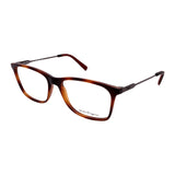 Salvatore Ferragamo // Men's // SF2876 068 Square Optical Glasses // Tortoise Gunmetal + Clear Demo Lenses