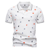 Print Short-Sleeve Polo