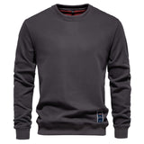 Crewneck Solid Sweatshirt