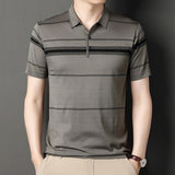 Striped Short-Sleeve Polo