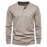 Solid Long-Sleeve Henley