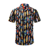 Surf Print Short-Sleeve Button-Up Shirt