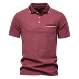 Tipped with Pocket  Short-Sleeve Polo