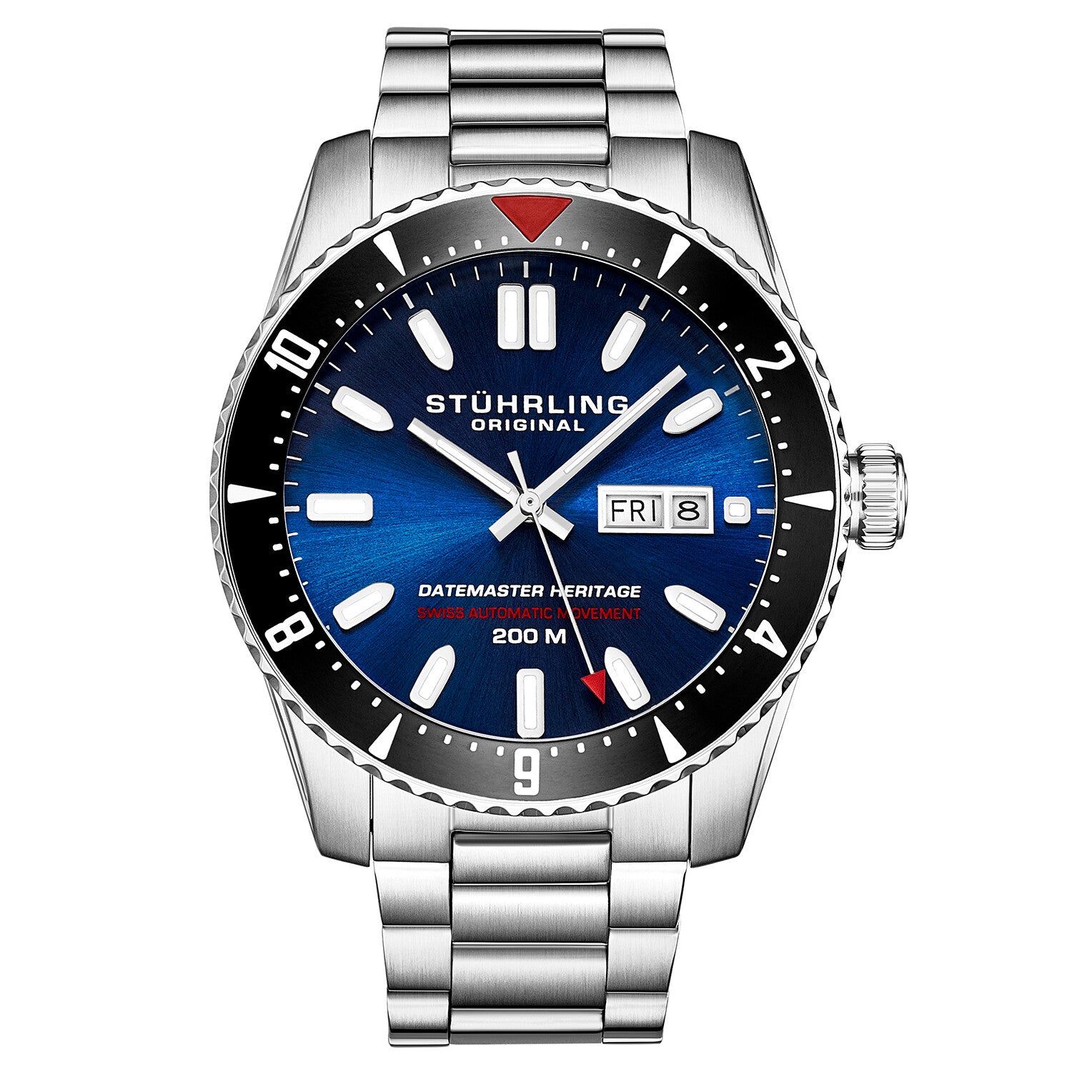Stuhrling Original Datemaster Heritage Diver Automatic // 1004.02