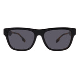 Burberry // Men's // BE4293 380687 Square Sunglasses //  Black  Burberry Print + Dark Gray