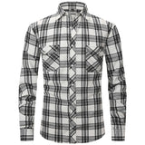 Plaid 2 Pocket Button Up
