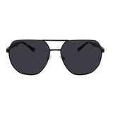 Armani // Men's EA2099D 333087 Aviator Sunglasses // Matte Black Red + Gray