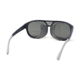 Revo Men's // Alpha 2 in 1 Aviator Polarized Sunglasses // Matte Navy + Graphite