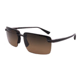 Maui Jim  // Men's // HS626-10A Laulima Pilot Sunglasses //  Dark Havana + Brown Polarized