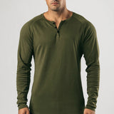 Slim Fit Long-Sleeve Henley