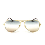 Ray Ban Unisex RB3689-001GD Aviator Metal II Sunglasses // Gold