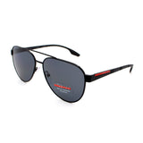 Men's // Prada Sport PS54TS 1AB5Z1 Aviator Sunglasses // Black + Grey Polar Lenses