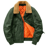 Fleece Neck Bomber Jacket