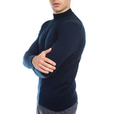 Mock Neck Wool Sweater
