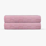 Waffle Terry 2 Pieces Turkish Bath Sheet Towels Set