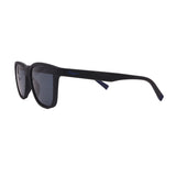 Men's // Ferragamo SF998S 002 Square Sunglasses // Matte Black + Blue