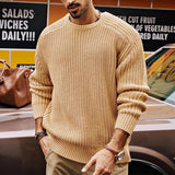 Crewneck Big Chain Knit Sweater