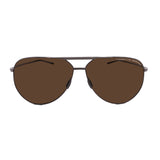 Porsche // Men's // P8688 D604 Pilot Sunglasses // Gunmetal  + Brown Lenses