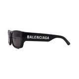 Balenciaga // Men's // BB0261SA 001 Square Sunglasses // Black + Grey Lenses