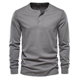 Solid Long-Sleeve Henley