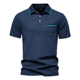 Tipped with Pocket  Short-Sleeve Polo