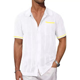 Knit Bowling Button-Down Shirt