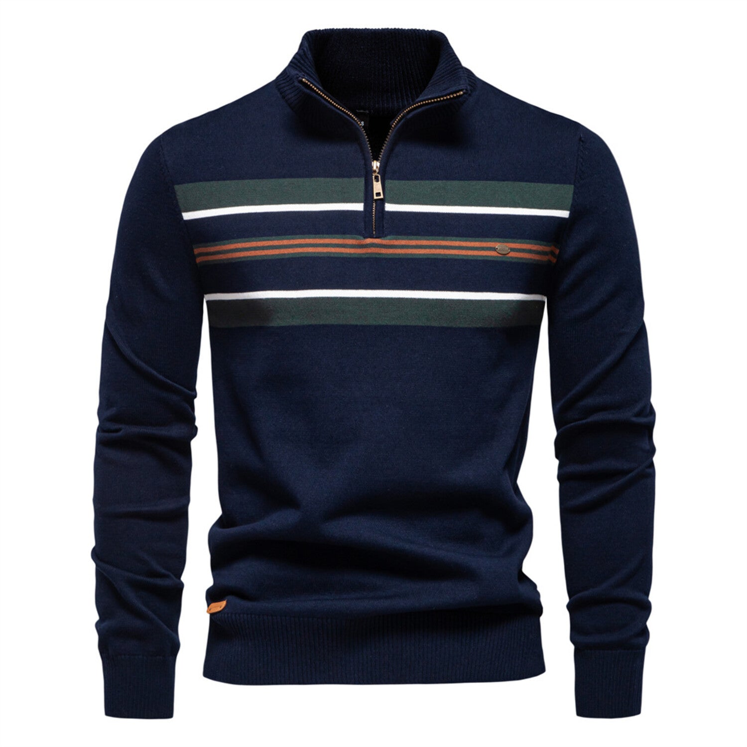 Half Zip Mock Neck Sweater