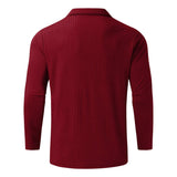 Quarter-Zip Long-Sleeve Ribbed Polo