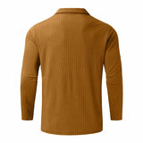 Quarter-Zip Long-Sleeve Ribbed Polo