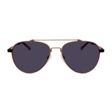 Shinola // Men's // SH2101S 784 Pilot Sunglasses // Copper Matte Black + Grey Lenses