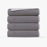 Double Face 4 Pieces Turkish Bath Towels Set