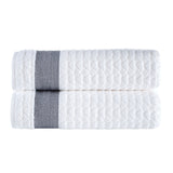 Herringbone Bath Sheet // White