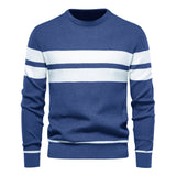 Crewneck Double Striped Sweater