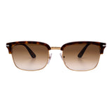 Men's // Persol PO3327S 24/51 Square Sunglasses // Havana Gold + Brown Gradient