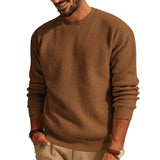Crewneck Waffle Pullover