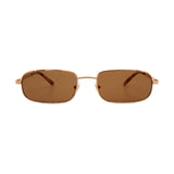Gucci // Unisex GG1457S 002 Pilot Sunglasses // Gold + Dark Brown Lenses