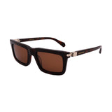 Men's // Ferragamo SF2015S 242 Square Sunglasses // Dark Havana + Brown
