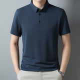 Waffled Textured Short-Sleeve Polo