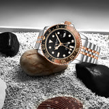 Stuhrling Original Meridian Diver GMT Quartz // 3968.4